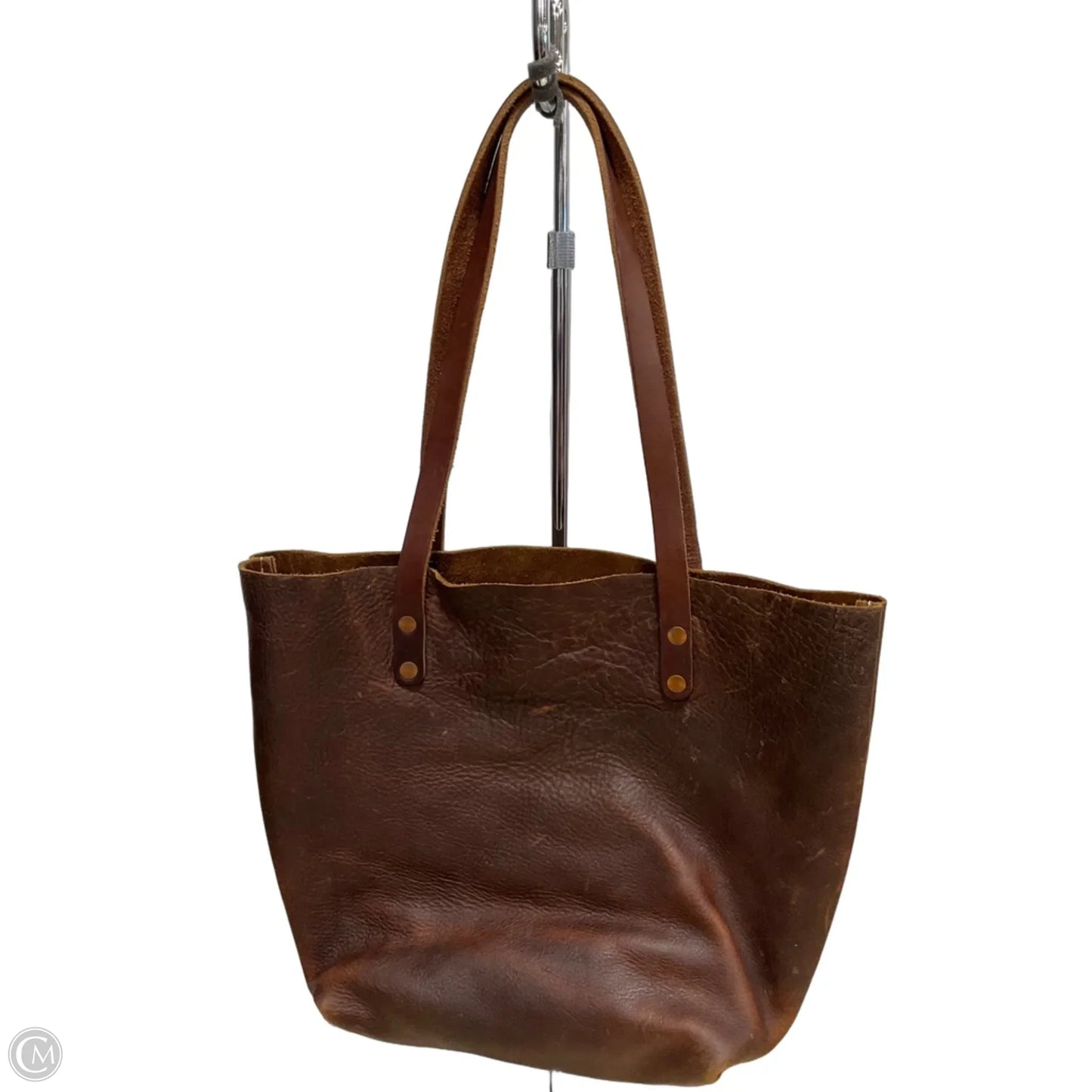 Handbag Leather By Cma, Size: Large
