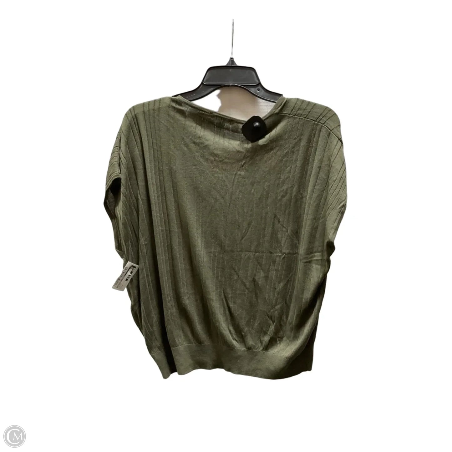 Top Short Sleeve By Adrianna Papell In Green, Size: M