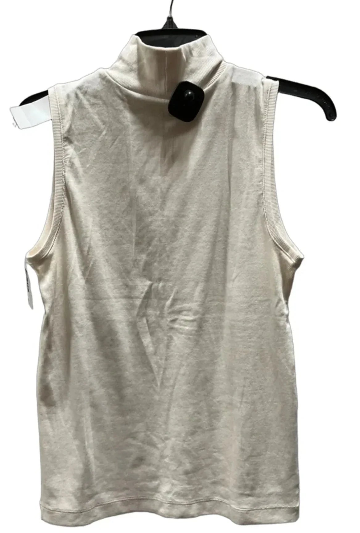 Top Sleeveless By Loft In Cream, Size: L