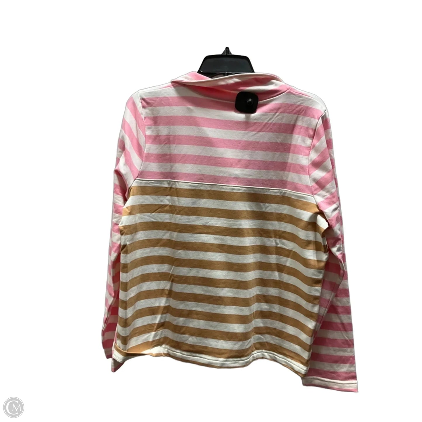 Sweatshirt Crewneck By J. Crew In Pink & Tan, Size: L