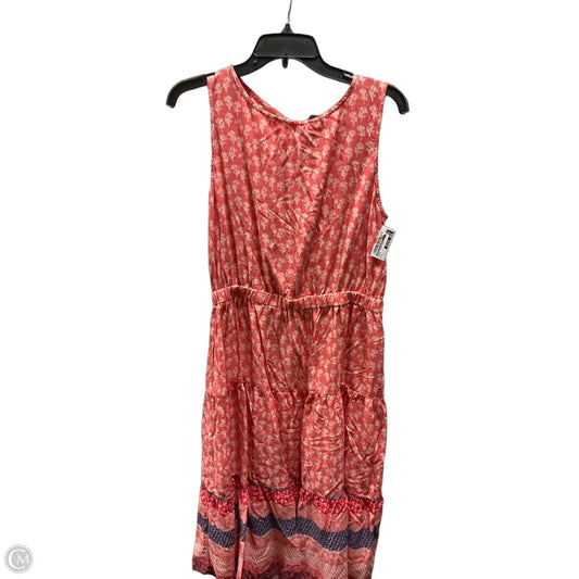 Dress Casual Midi By Beachlunchlounge In Orange, Size: L