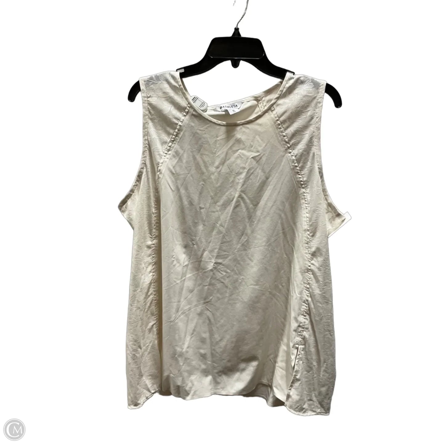 Athletic Tank Top By Athleta In Cream, Size: Xl