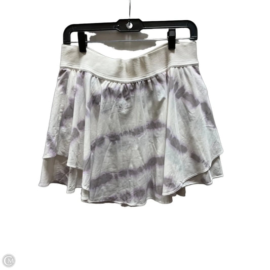 Athletic Skort By Lululemon In Purple & White, Size: 12