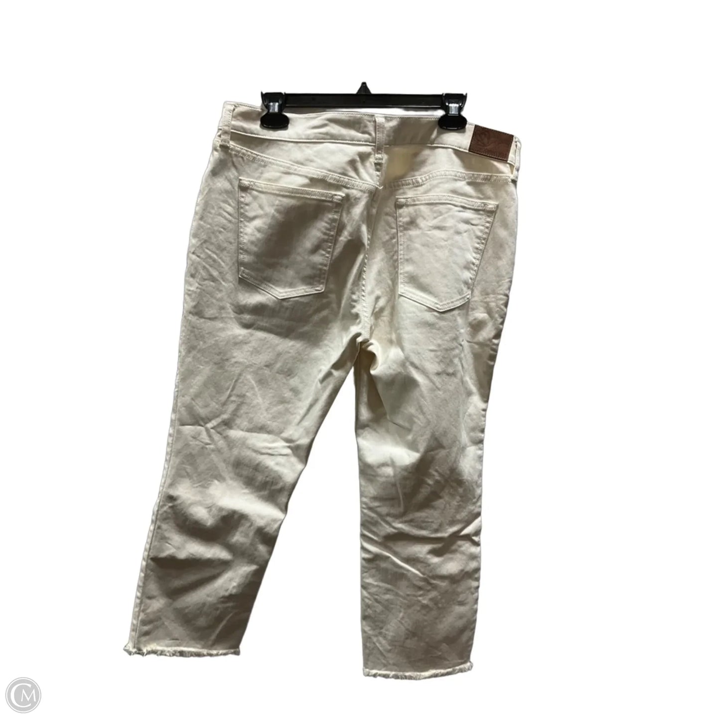Jeans Boyfriend By Johnny Was In Beige, Size: 12