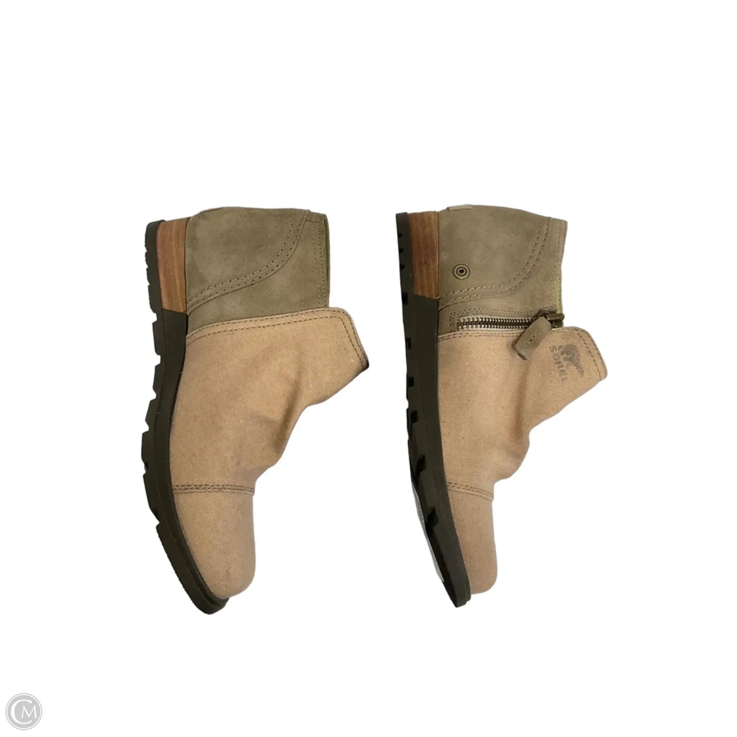 Boots Ankle Flats By Sorel In Beige, Size: 7.5