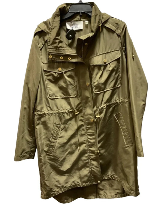 Coat Raincoat By Badgley Mischka In Green, Size: Xl