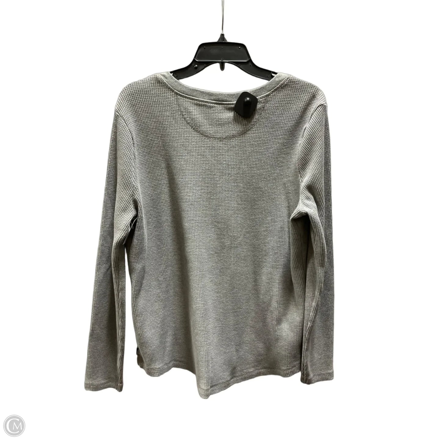 Top Long Sleeve By Eddie Bauer In Grey, Size: Xl