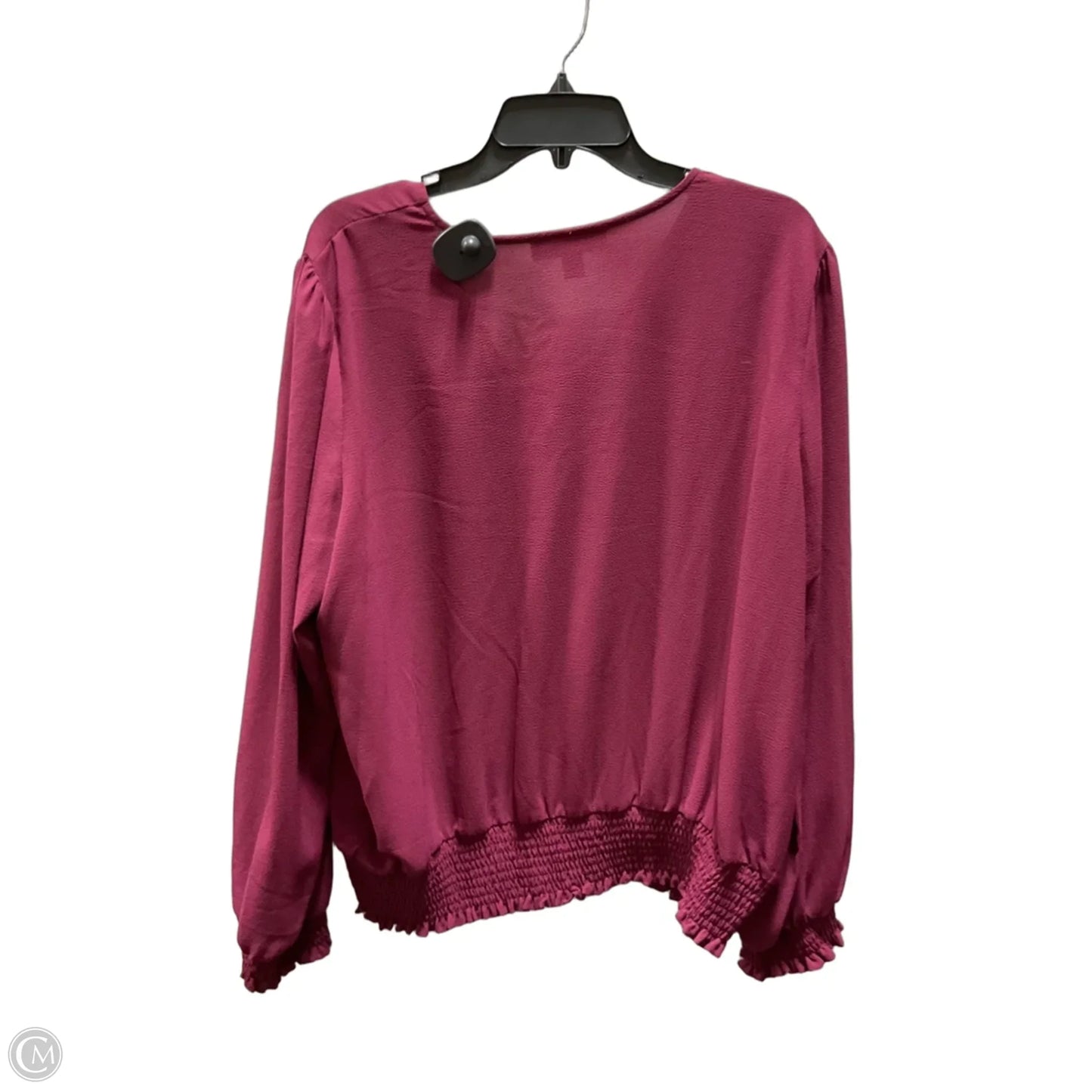 Top Long Sleeve By Michael By Michael Kors In Pink, Size: Xxl