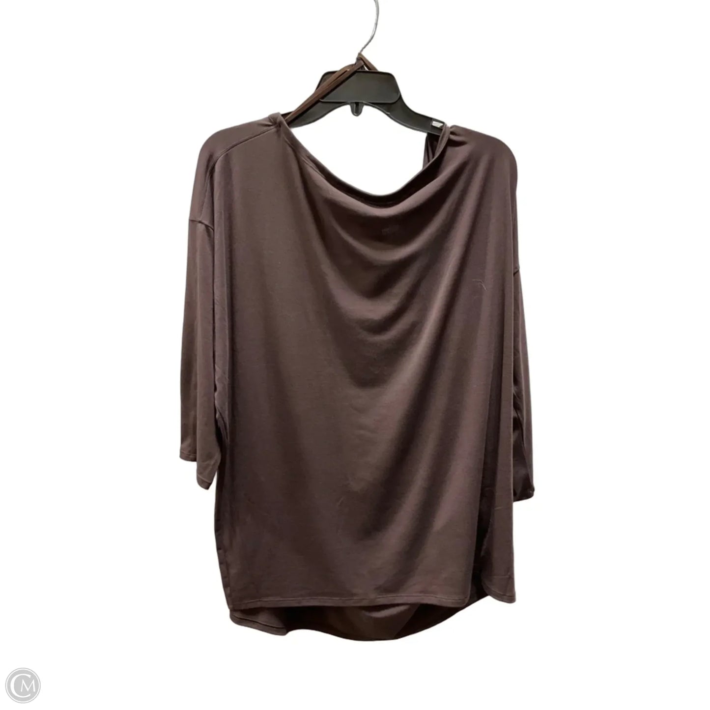 Athletic Top Long Sleeve Crewneck By Athleta In Brown, Size: 1x