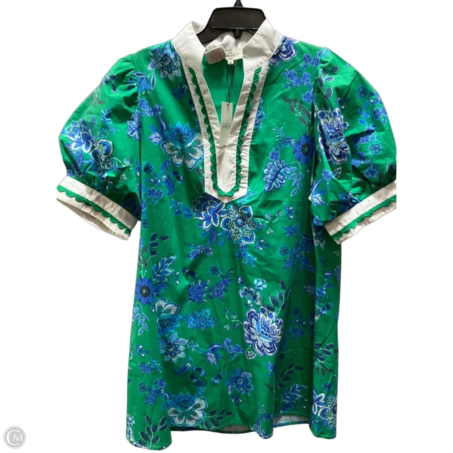 Dress Casual Midi By Entro In Blue & Green, Size: M