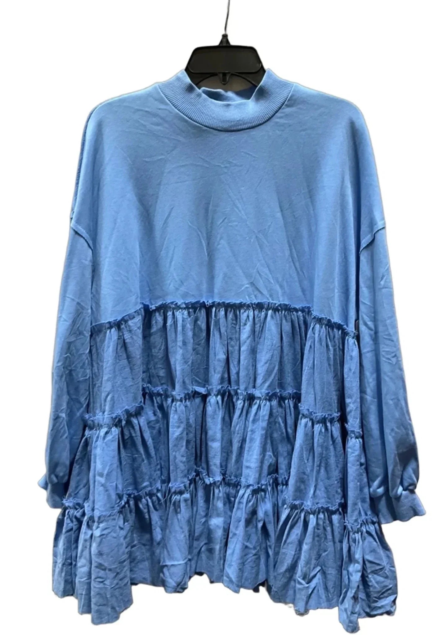 Dress Casual Midi By Cmf In Blue, Size: Xl