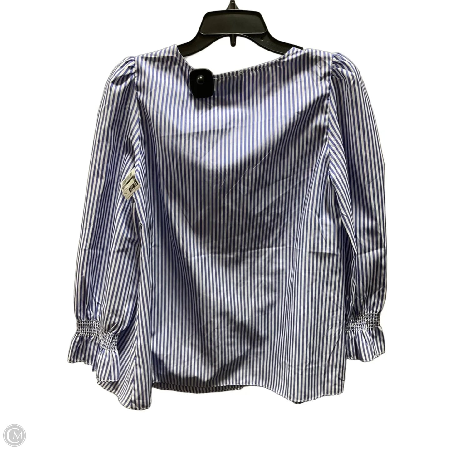 Top Long Sleeve By Tuckernuck In Blue & White, Size: S