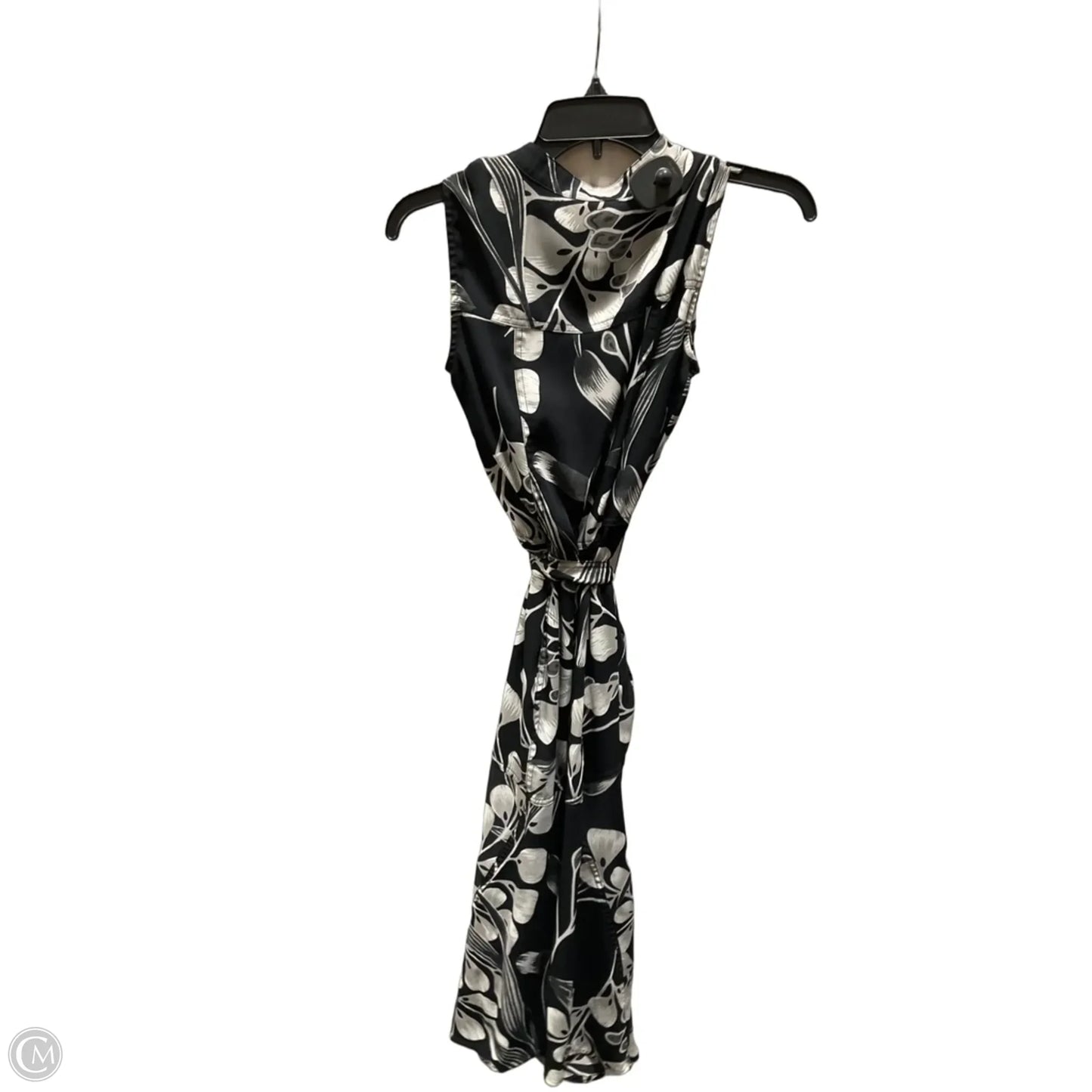 Dress Casual Midi By White House Black Market In Black & White, Size: 0