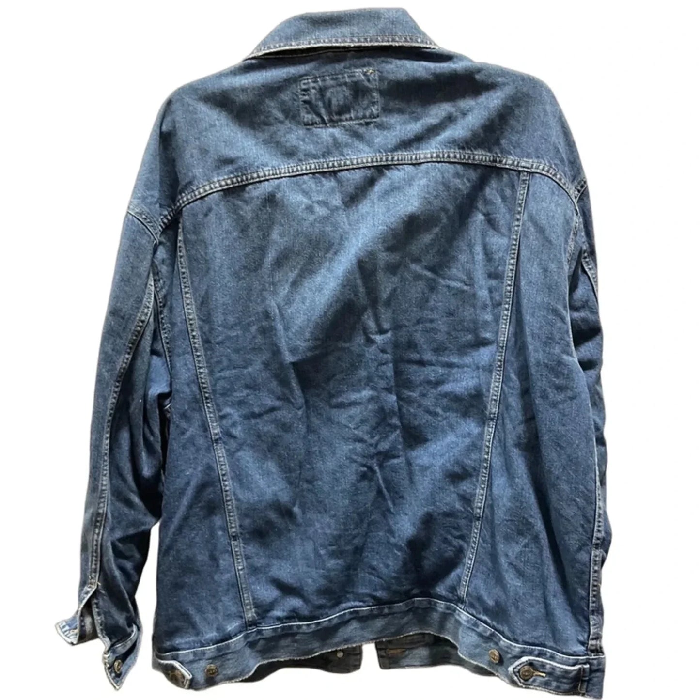 Jacket Denim By Loft In Blue, Size: Xl
