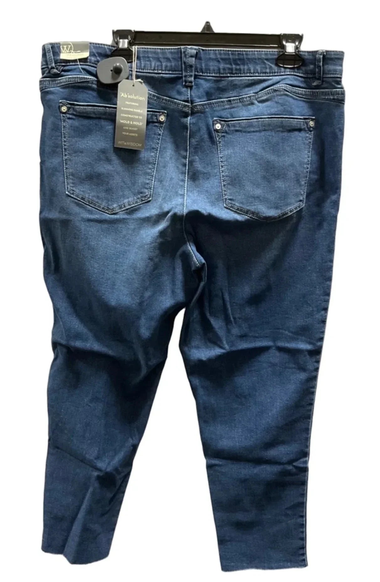 Jeans Straight By Wit & Wisdom In Blue, Size: 18