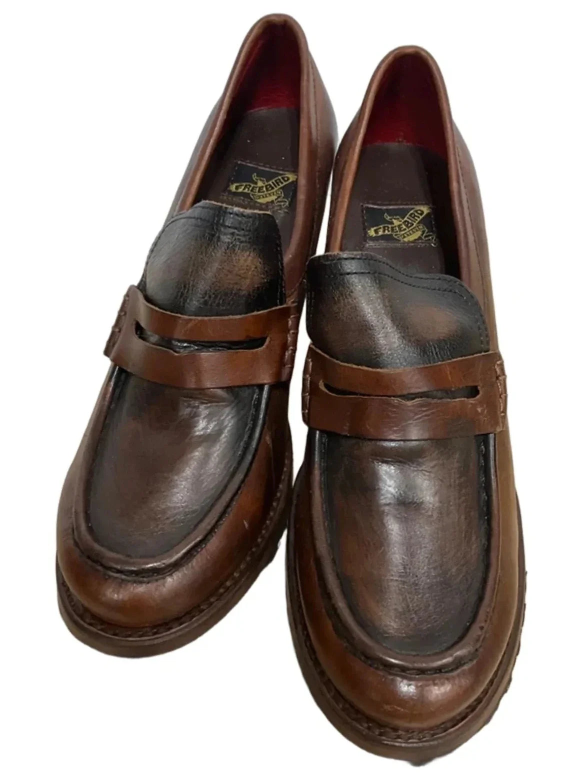 Shoes Heels Block By Freebird In Brown, Size: 10