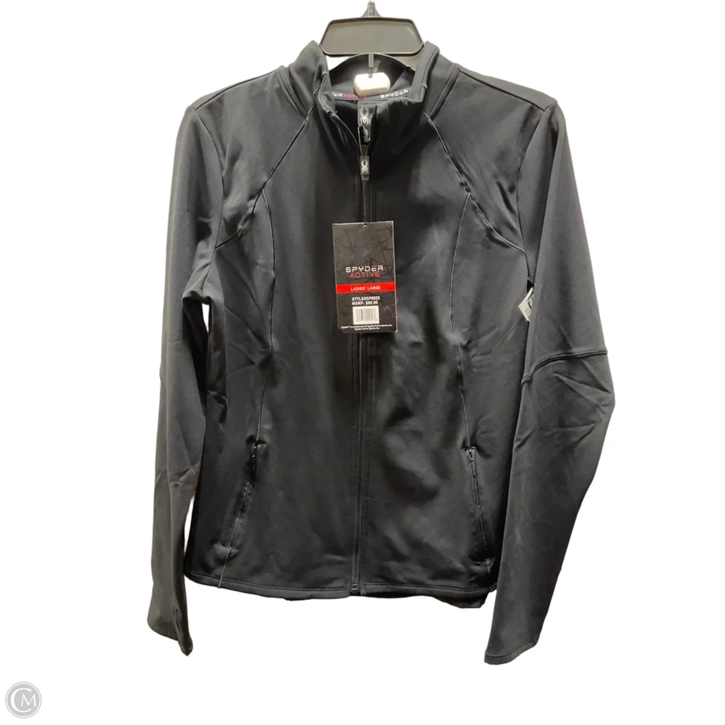 Athletic Jacket By Spyder In Black, Size: L