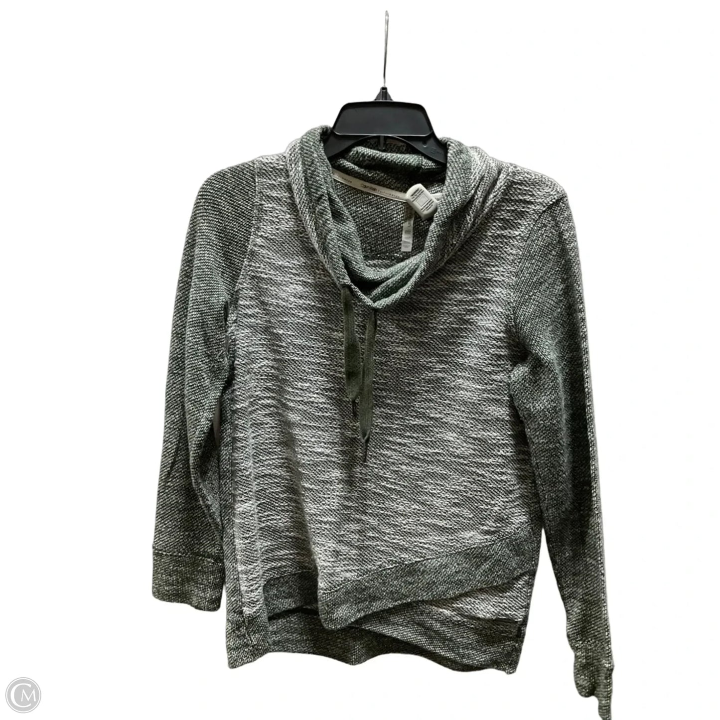 Sweatshirt Collar By Calvin Klein In Green, Size: S