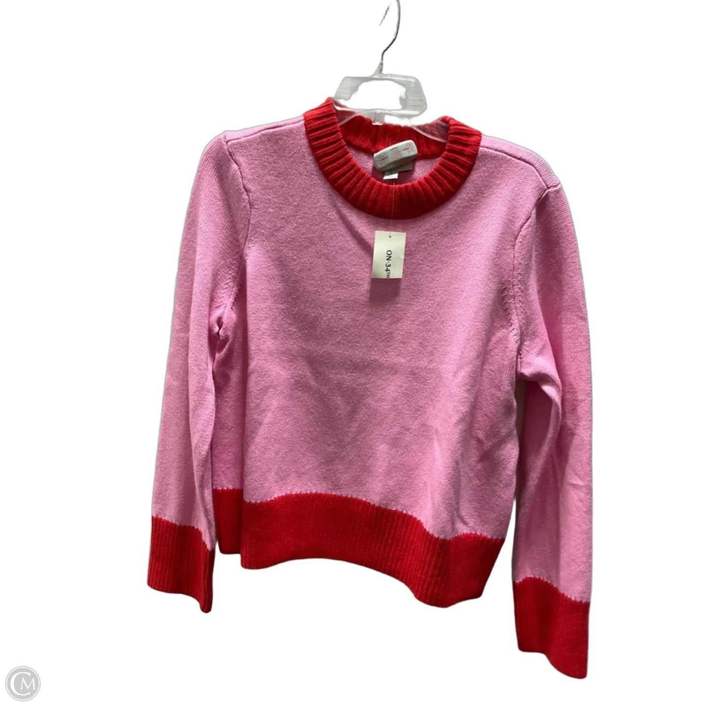 Sweater By On 34th In Pink & Red, Size: M