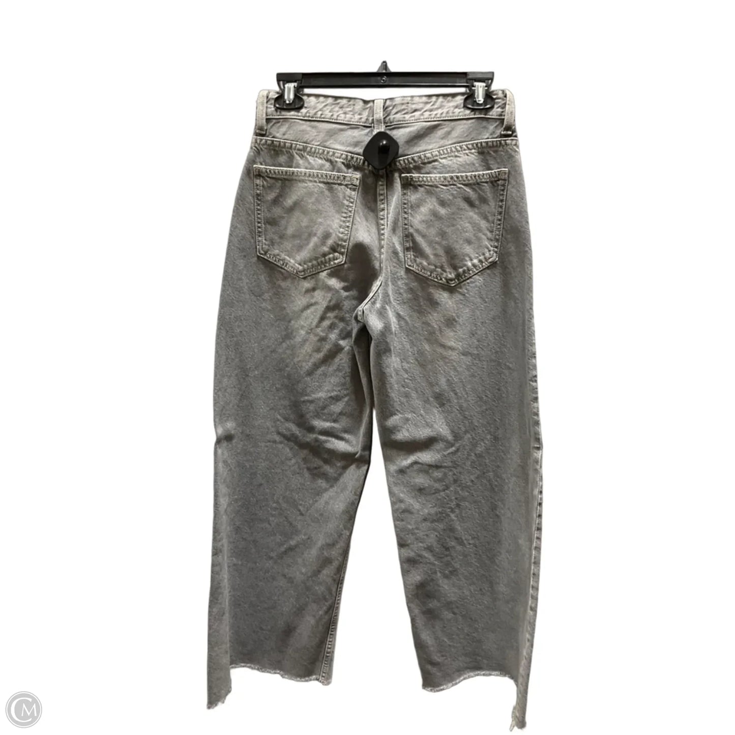 Jeans Wide Leg By Bershka In Grey, Size: 4