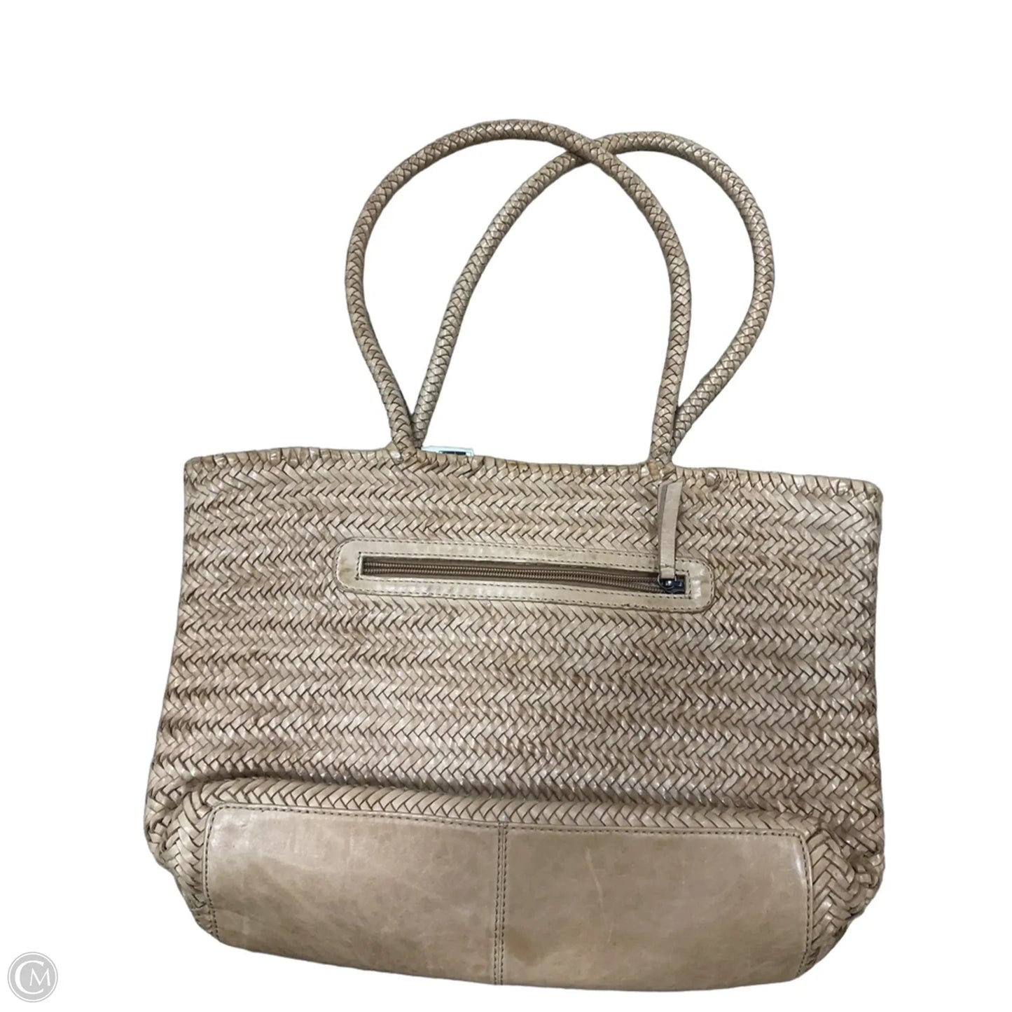 Handbag Leather By Cmf, Size: Medium