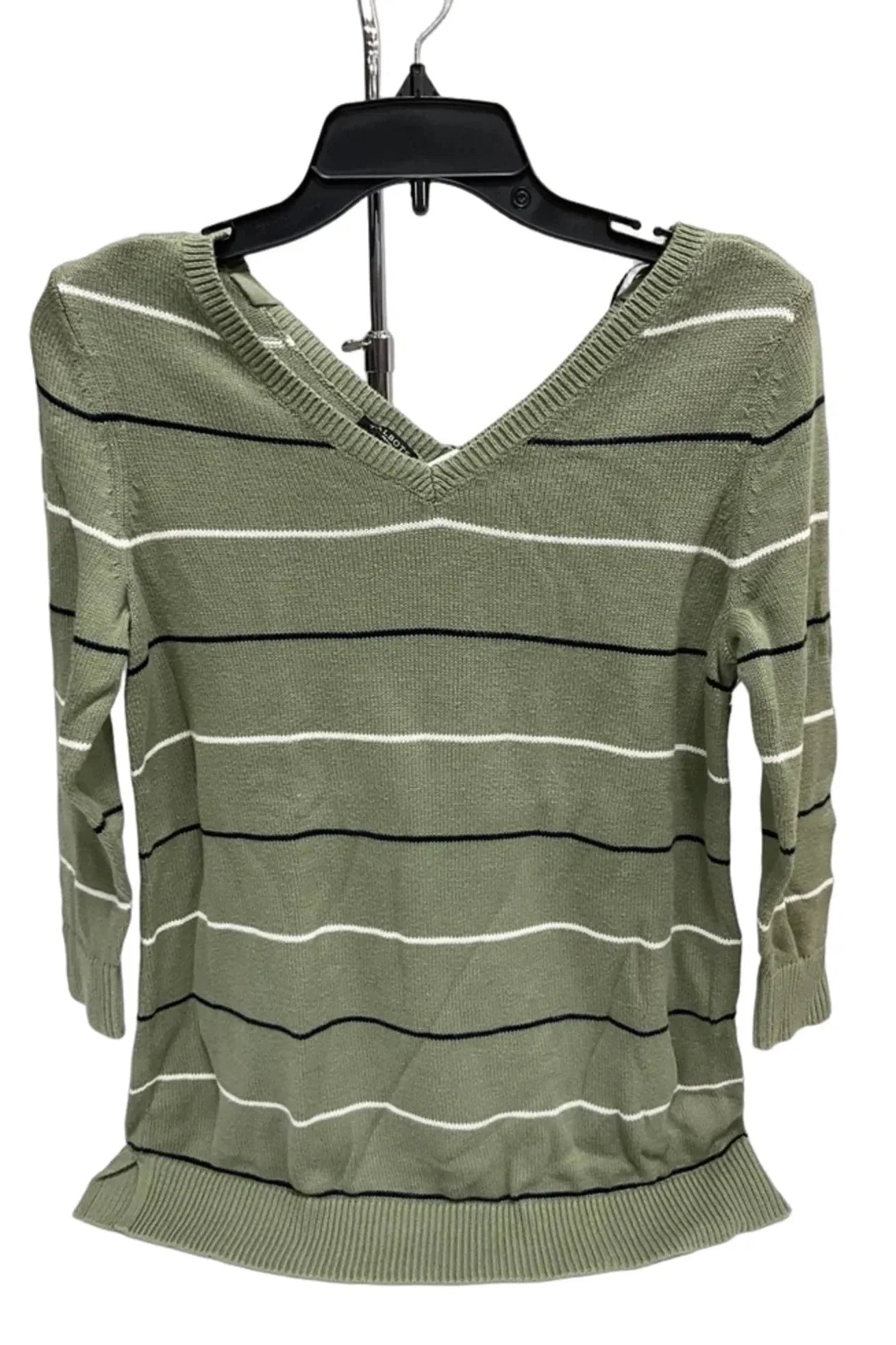 Top 3/4 Sleeve By Talbots In Green, Size: Xs