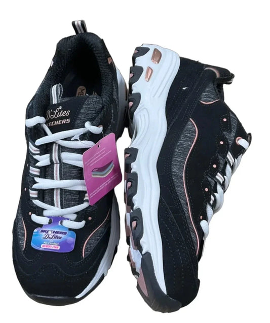 Shoes Athletic By Skechers In Black, Size: 8