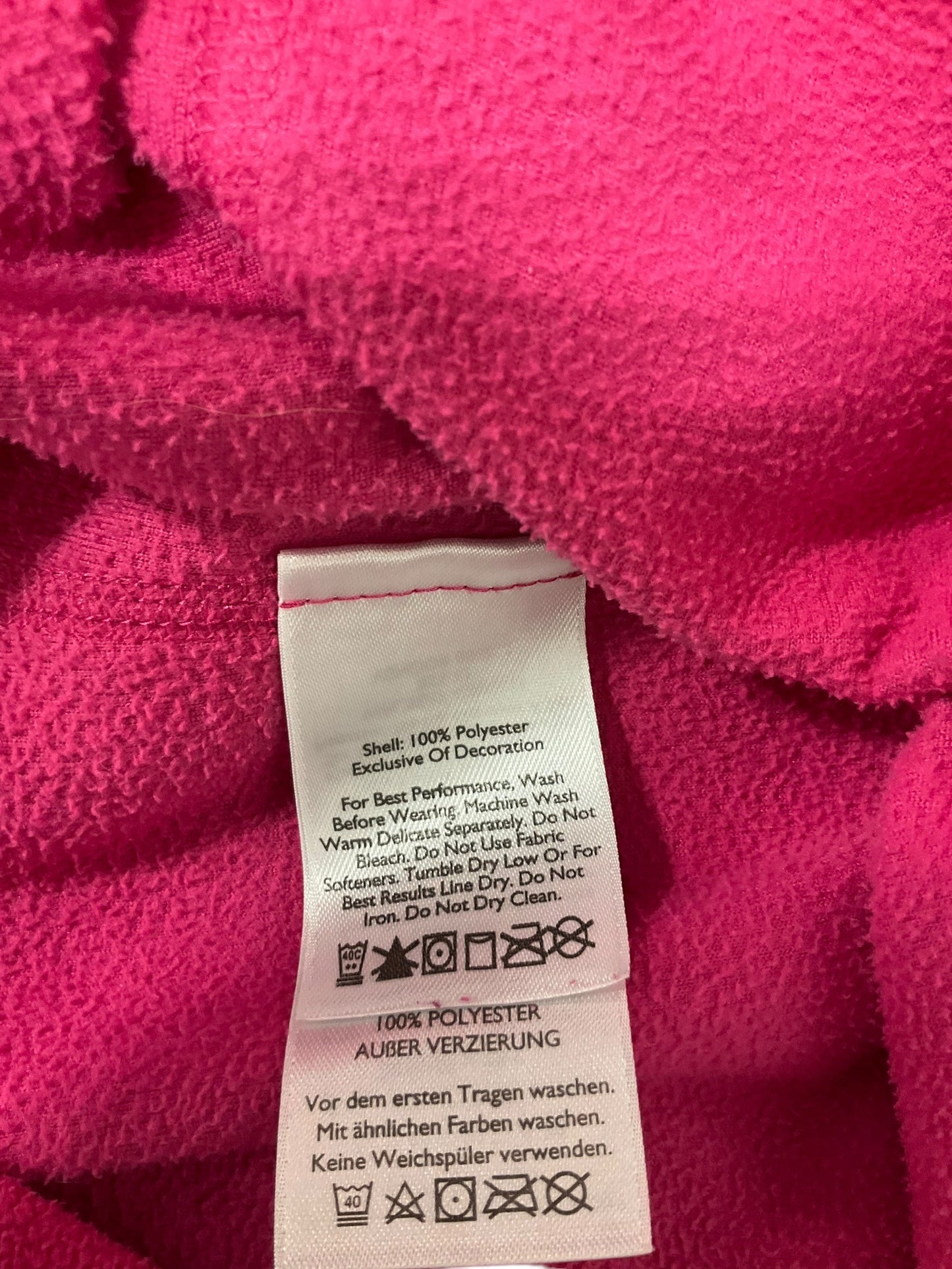 Jacket Fleece By Eddie Bauer In Fuschia, Size: M