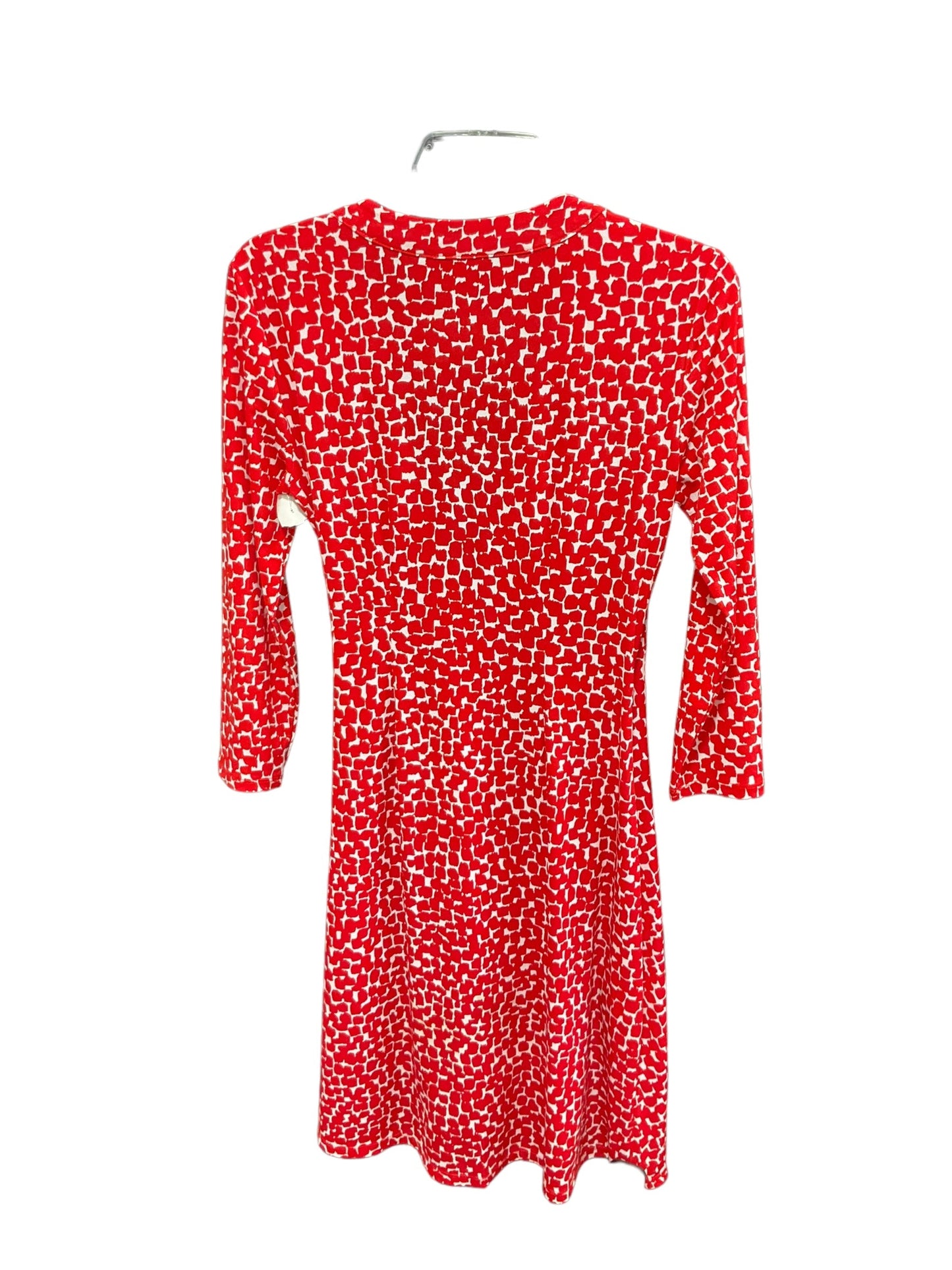 Dress Casual Midi By Bcbgmaxazria In Red White, Size: S