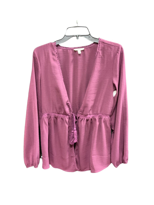 Plum Top Long Sleeve Maurices O, Size Xs