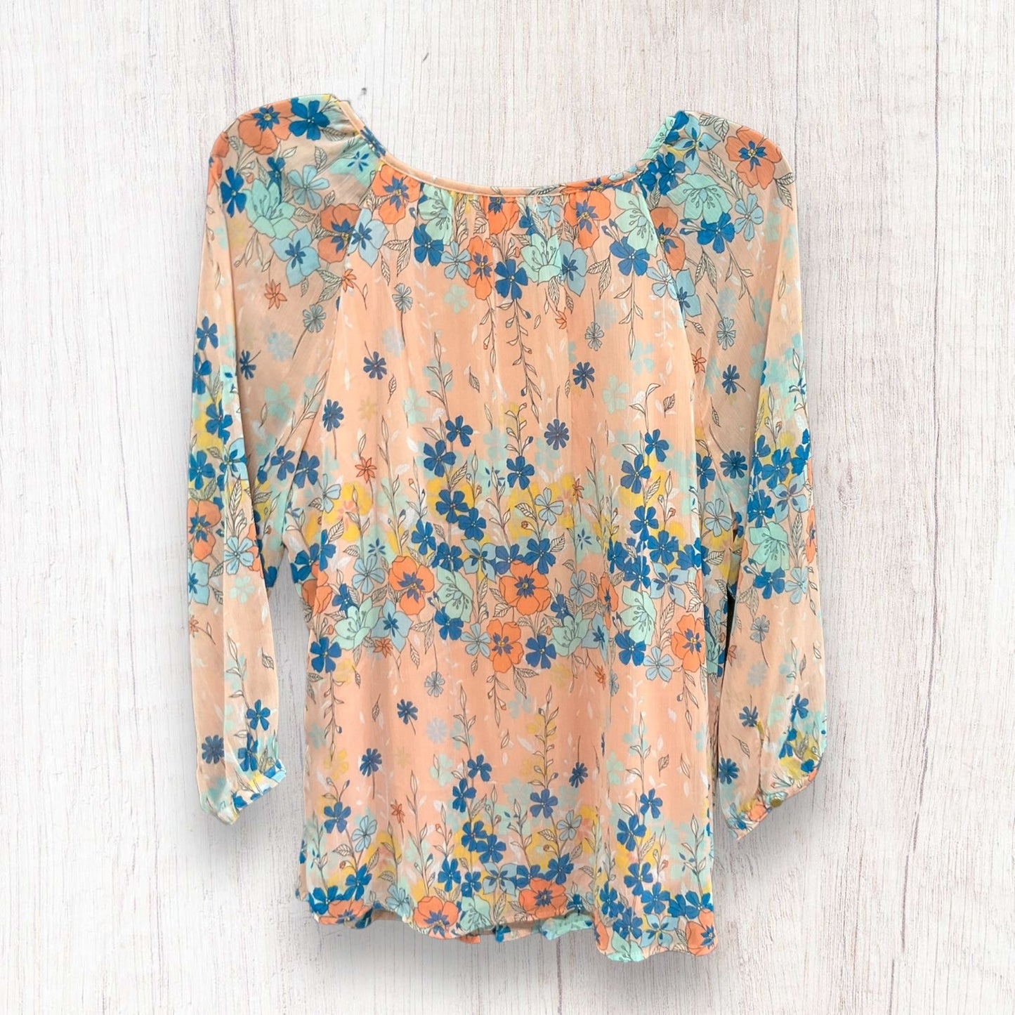 Top Long Sleeve By Clothes Mentor In Pink, Size: L