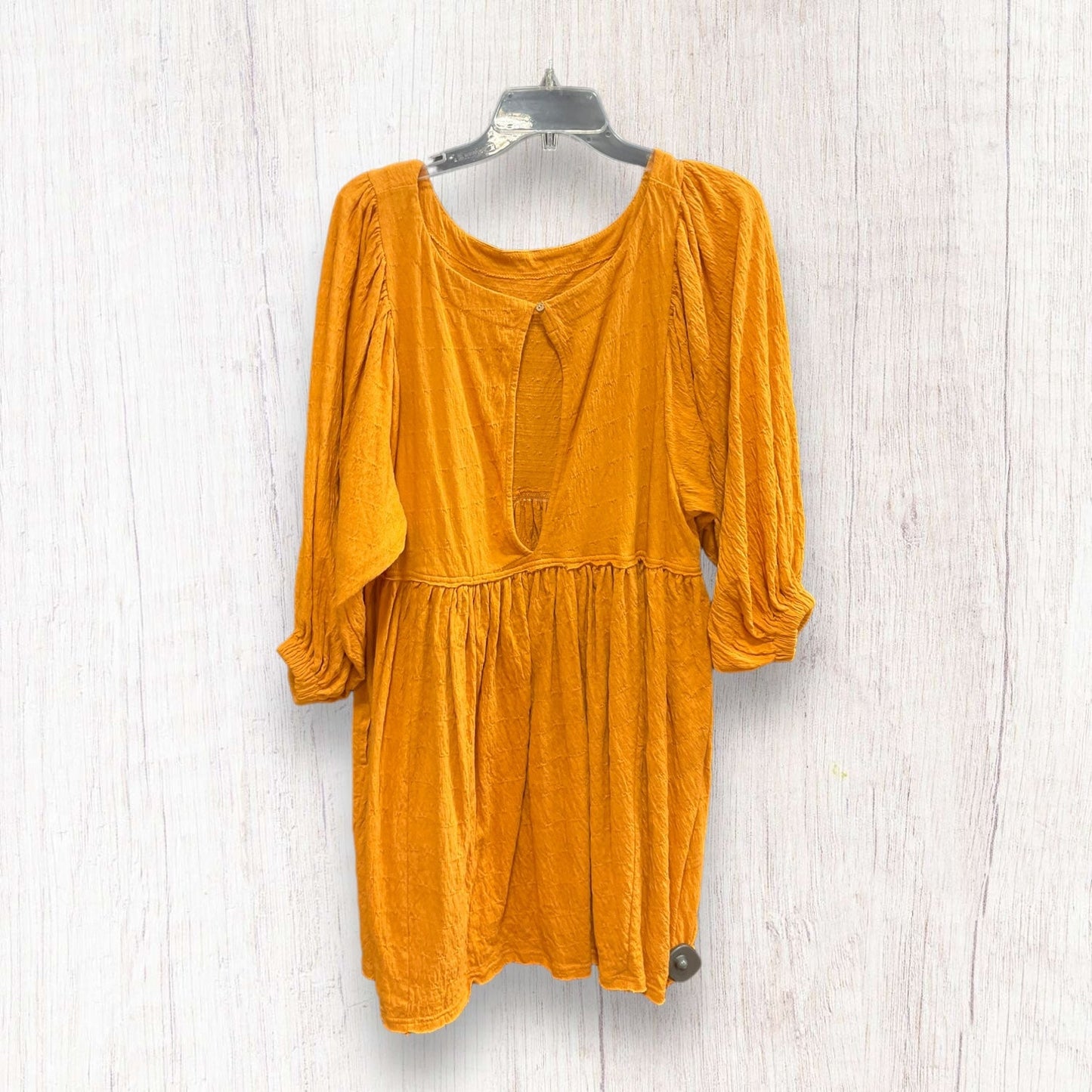 Yellow Dress Casual Midi Free People, Size Xs