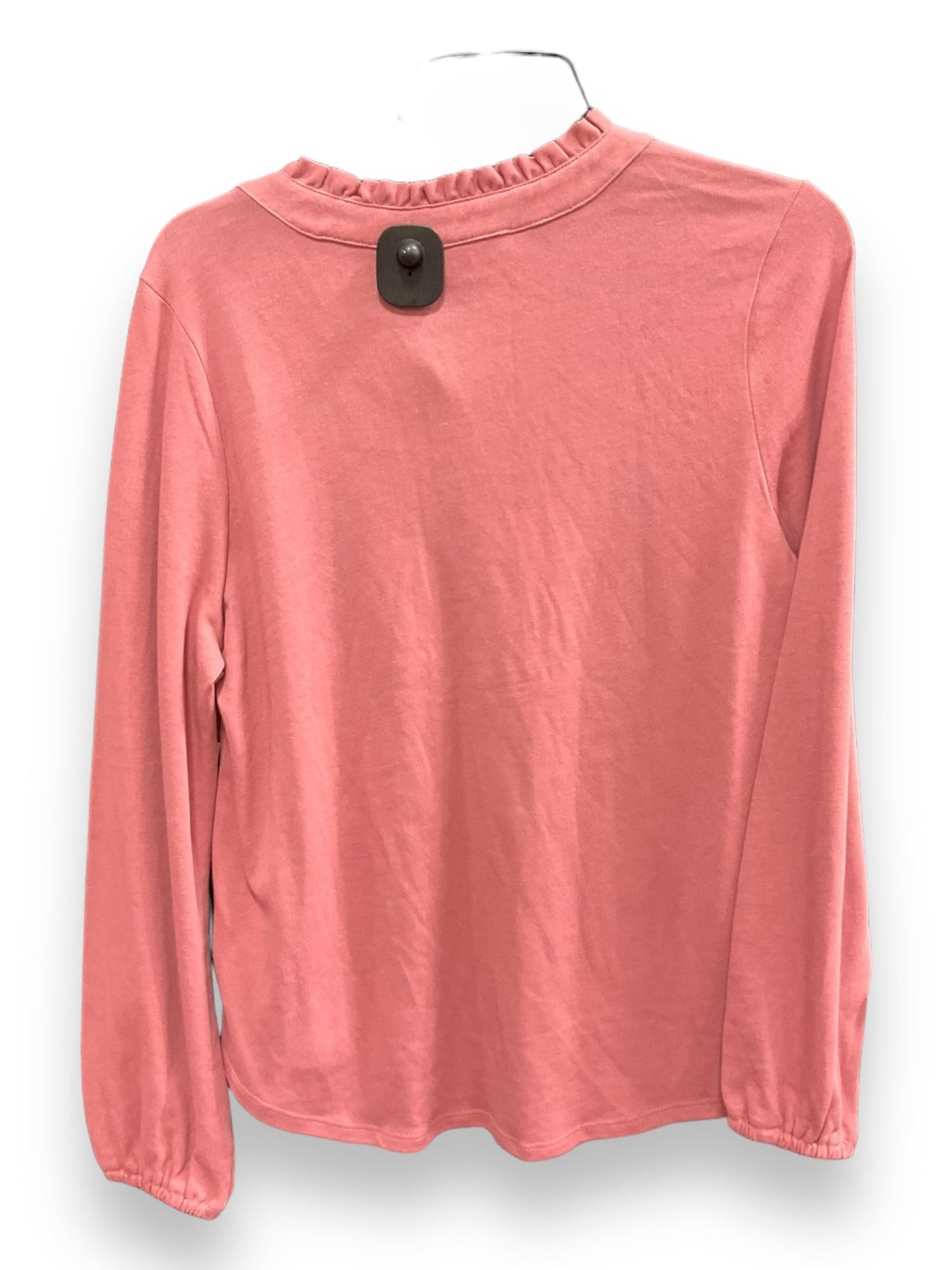 Pink Top Long Sleeve Clothes Mentor, Size S