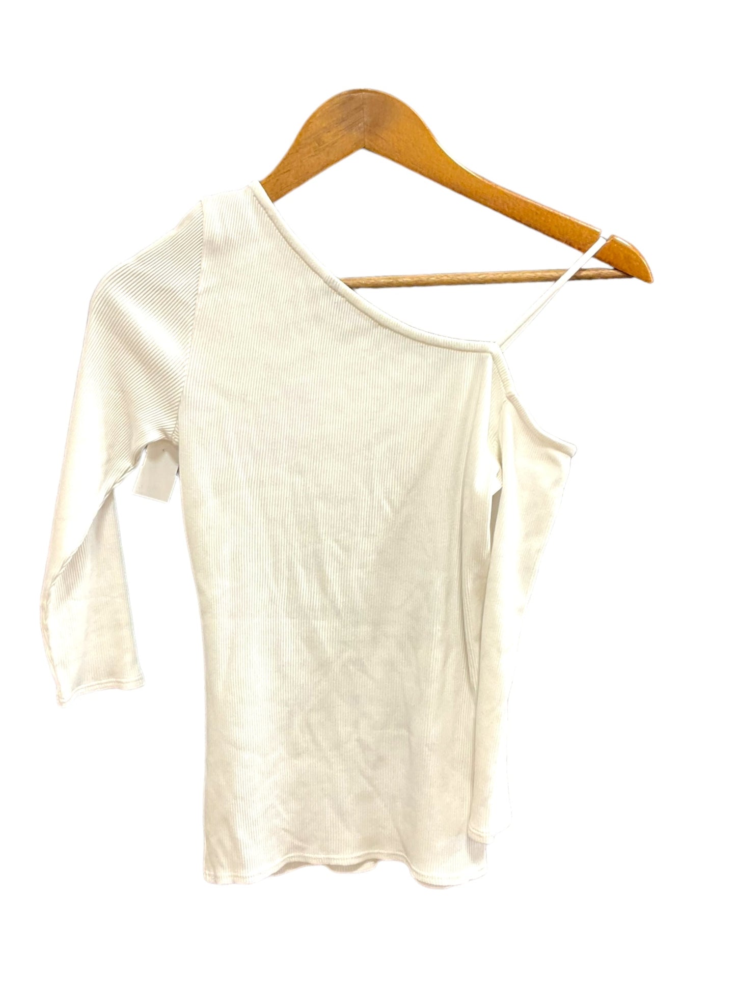 White Top Long Sleeve Basic Theory, Size Xs