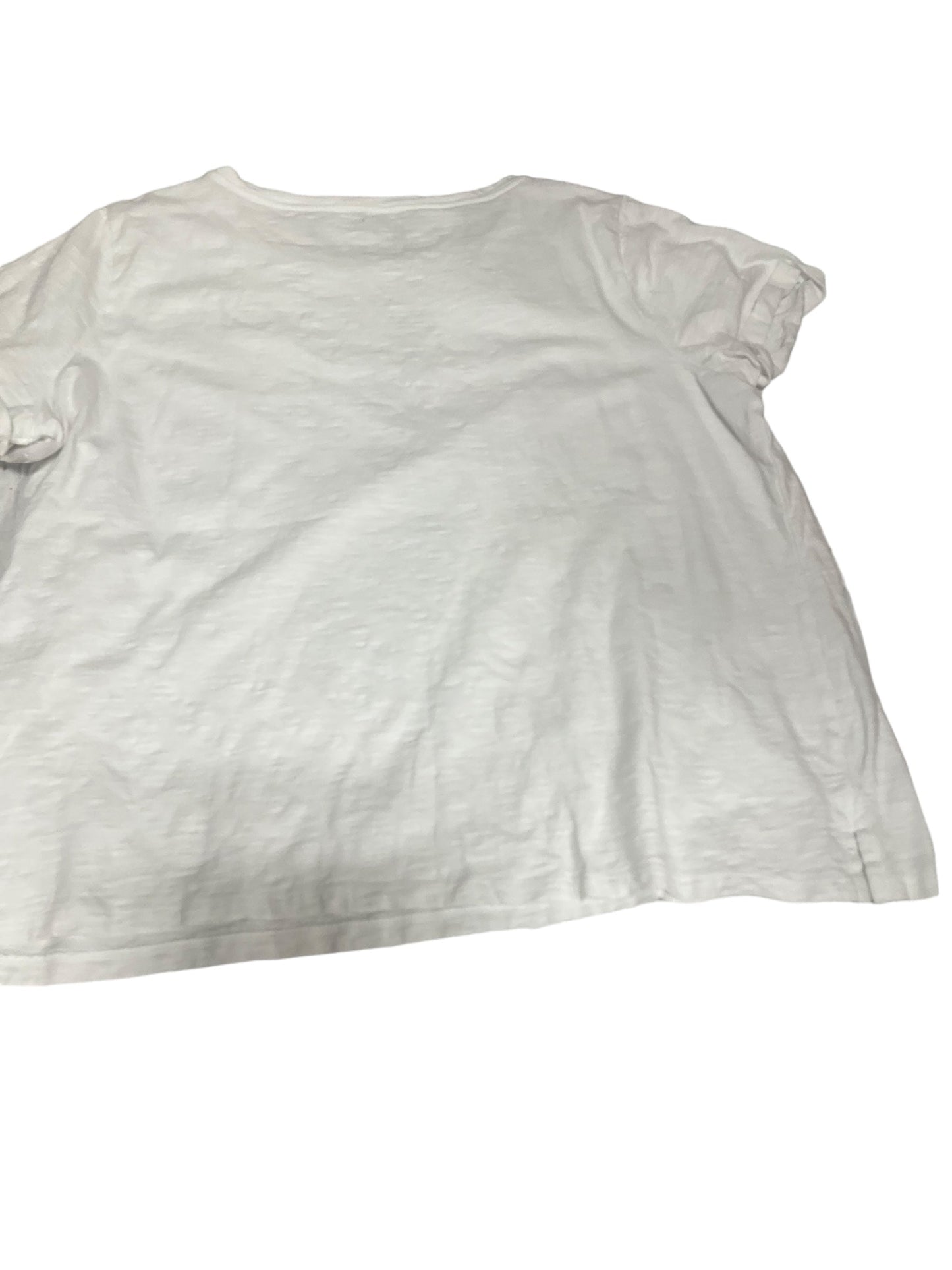 White Top Short Sleeve Basic Talbots, Size 2x