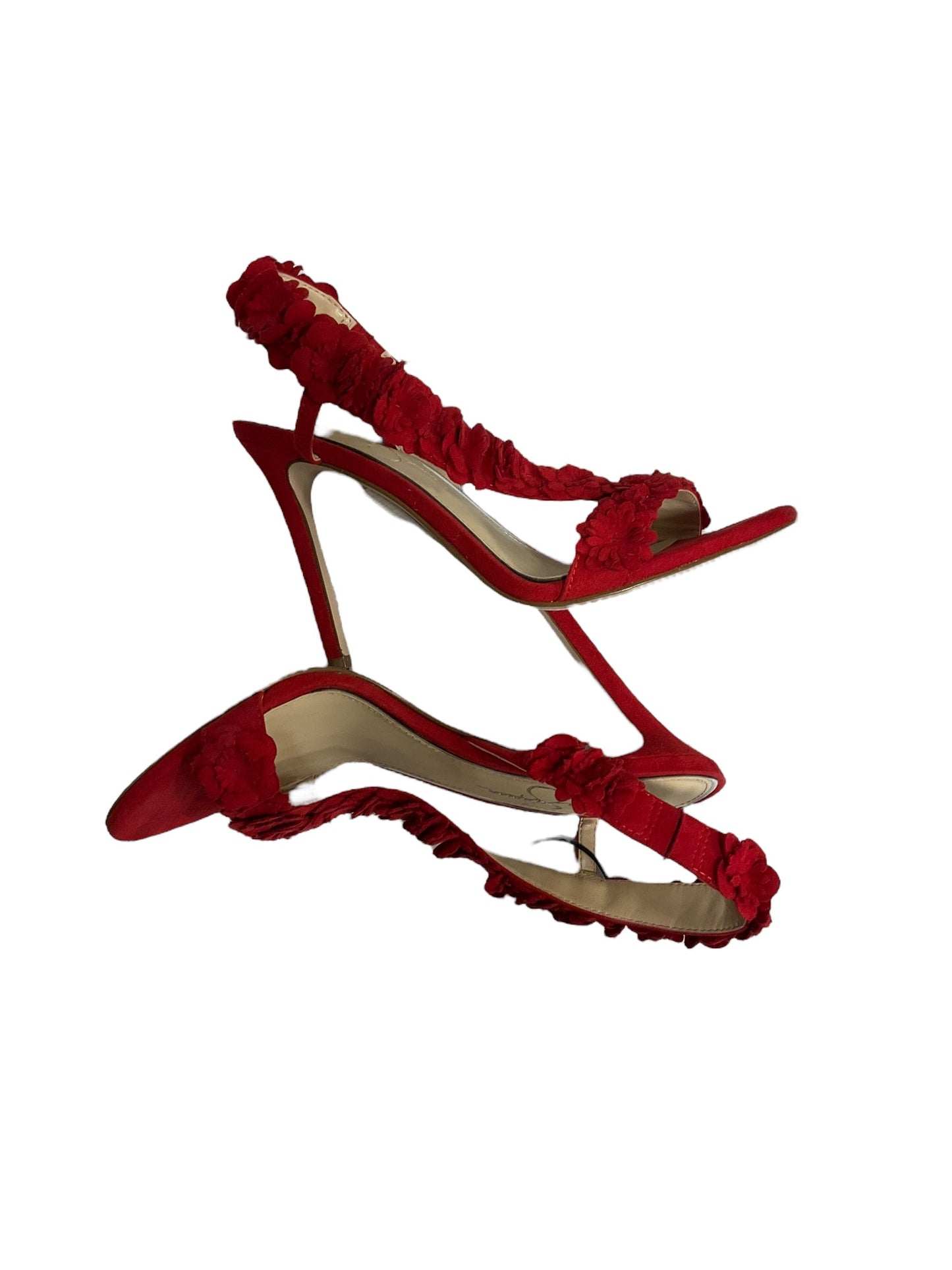 Shoes Heels Stiletto By Jessica Simpson In Red, Size: 7