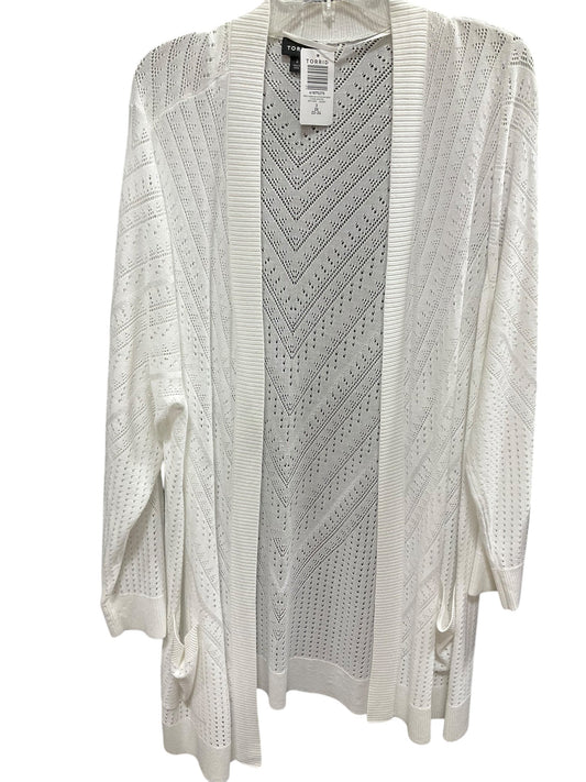 Cardigan By Torrid In White, Size: 3x