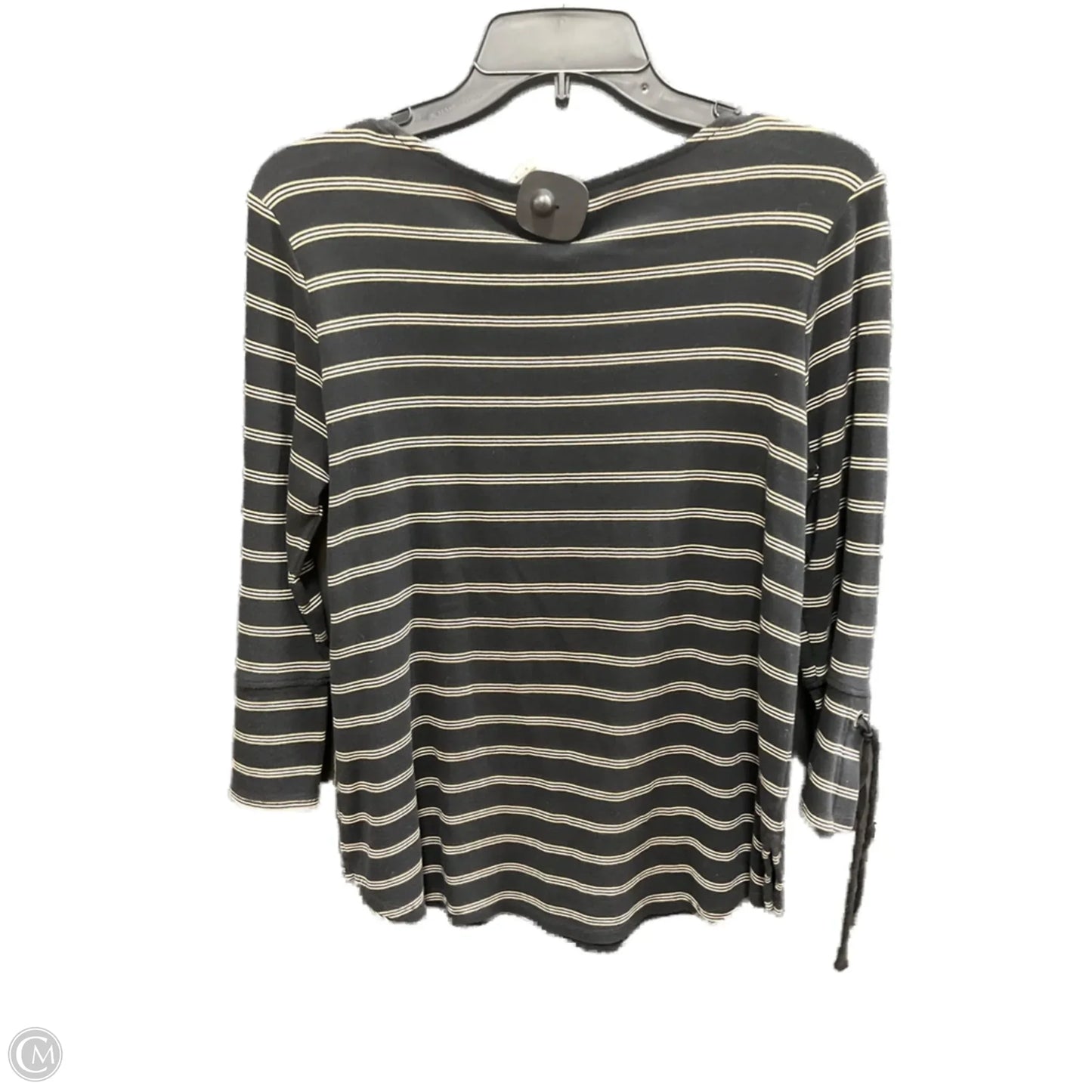 Top 3/4 Sleeve Basic By J. Jill In Striped Pattern, Size: S