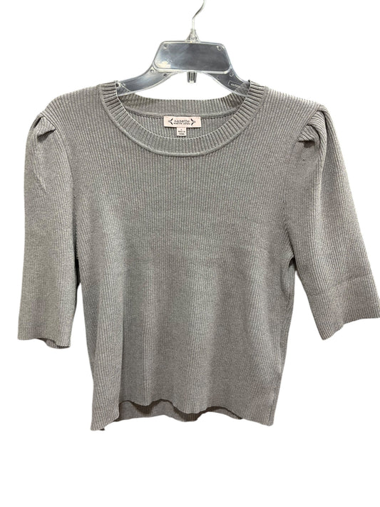 Top Short Sleeve By Nanette Lepore In Grey, Size: L