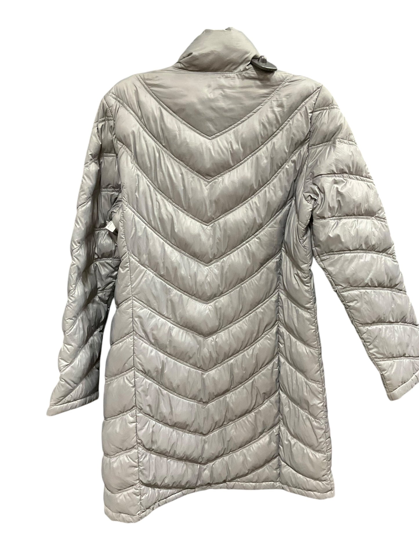 Coat Puffer & Quilted By Calvin Klein In Grey, Size: M