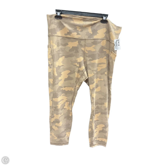 Athletic Leggings By Lululemon In Camouflage Print, Size: 18