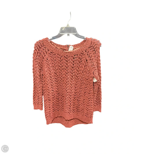 Sweater Short Sleeve By Fenn Wright Manson In Orange, Size: M