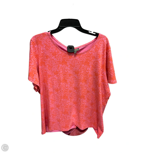 Top Short Sleeve Basic By Style And Company In Pink, Size: 4x