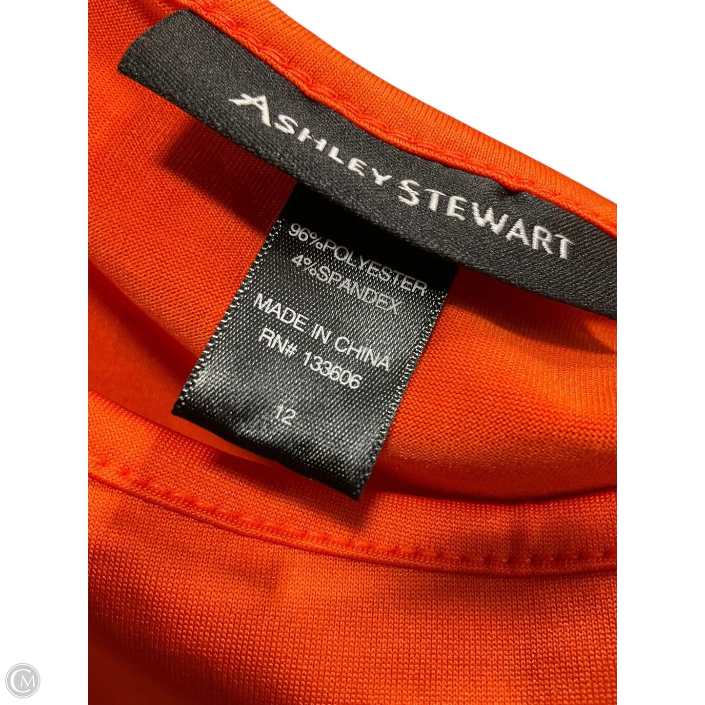 Top Sleeveless Basic By Ashley Stewart In Orange, Size: L