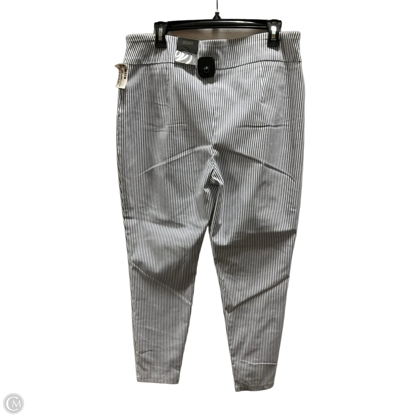 Pants Cropped By Versona In Striped Pattern, Size: L