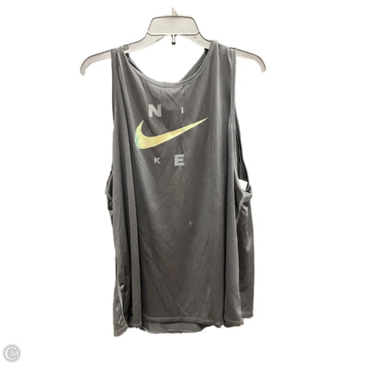 Athletic Tank Top By Nike In Black, Size: 3x