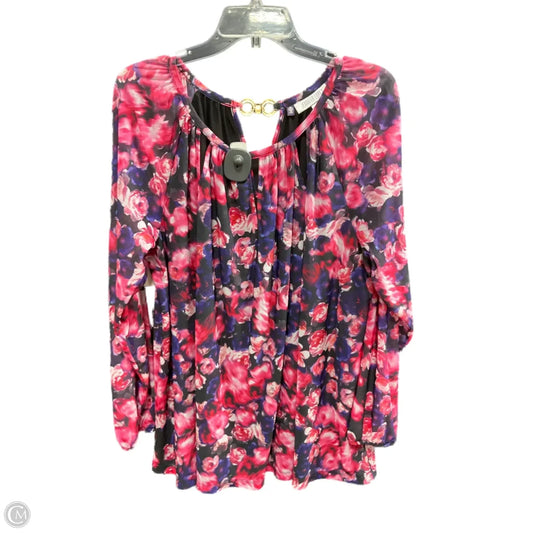 Top Long Sleeve By Jennifer Lopez In Purple, Size: 2x