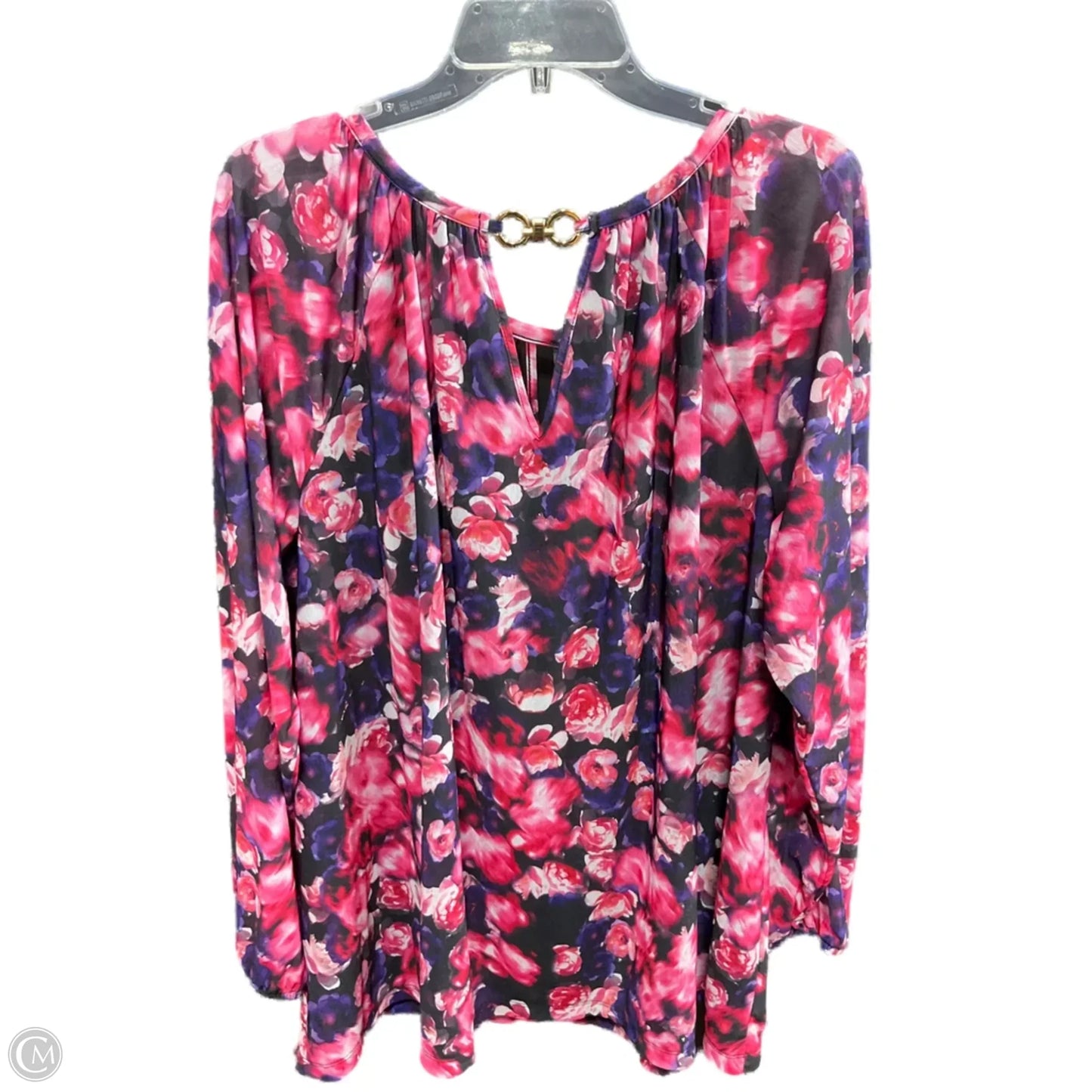 Top Long Sleeve By Jennifer Lopez In Purple, Size: 2x