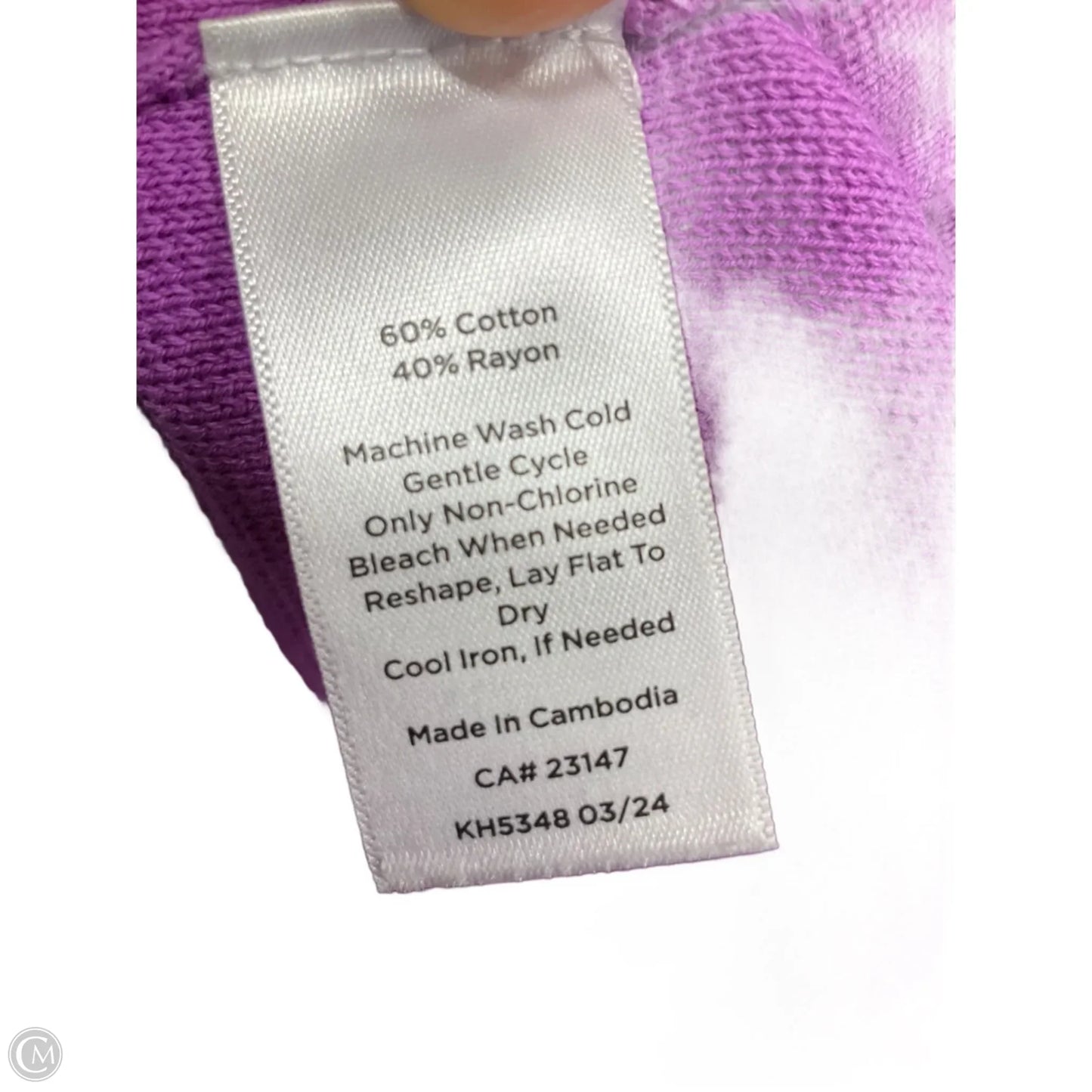 Cardigan By Talbots In Purple, Size: S