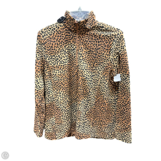 Jacket Fleece By Lands End In Animal Print, Size: M